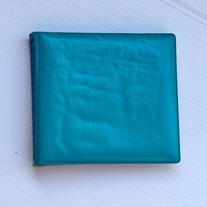 Vintage Teal Photo Album Small Pocket Vinyl